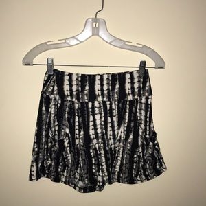 flowy patterned shorts